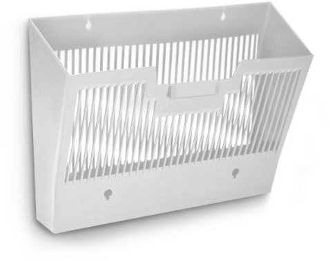CEP Corbeille murale Trieur Porte documents et Courrier A4 et 24x32 cm Rangement Dossiers Organiseur de bureau Grande Capacité Gris