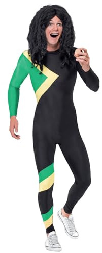Smiffys Jamaican Hero Costume, Black Halloween und Karneval