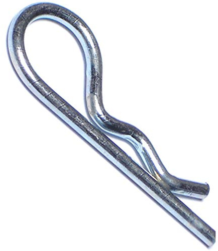 Hard-to-Find Fastener Hitch Pin Clips, Zinc-Plated Alloy Steel, Durable Metal Safety Pin Clips for Heavy Duty Trailer Hauling, Farm & Industrial Use, 3/32 x 1-5/8, Pack of 100