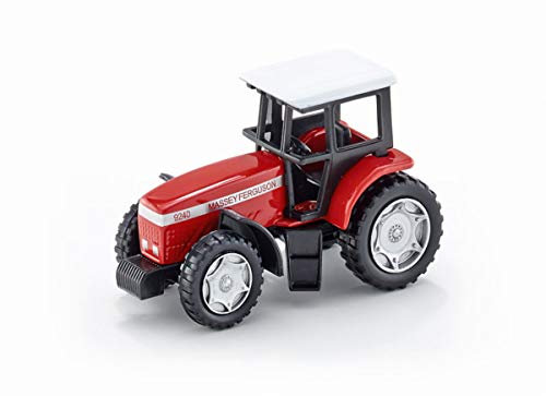 Siku 0847, Massey-Ferguson Traktor, Metall/Kunststoff, rot, Spielzeugtraktor für Kinder