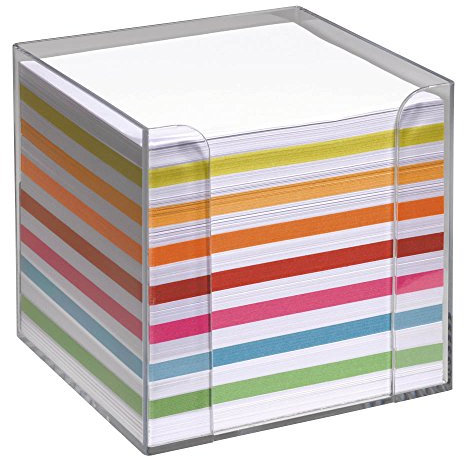 Folia 9903 Zettelboxen, Zettelspiesser, Kartenständer, Briefständer 9.5 x 9.5 x 9.5 glasklar