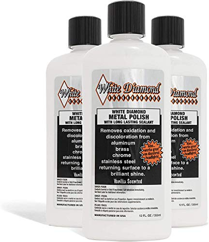 White Diamond Metal Polish 12 oz (355 ml) Pack of 3