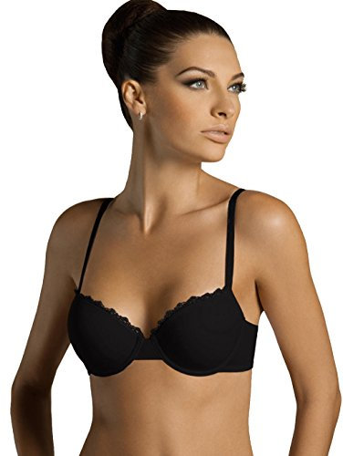 Laura Biagiotti Reggiseno Imbottito Preformato Art. Sofia 990621 Coppa B (3, Nero)