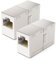 deleyCON 2 Stück RJ45 Kupplung (1000 Mbit) Gigabit LAN Kabel Verlängerung Netzwerkkabel Ethernet Adapter Verbinder Kompatibel zu Cat8, Cat7, Cat6, Cat5 Patchkabel LAN DSL POE 2X RJ45 Buchse