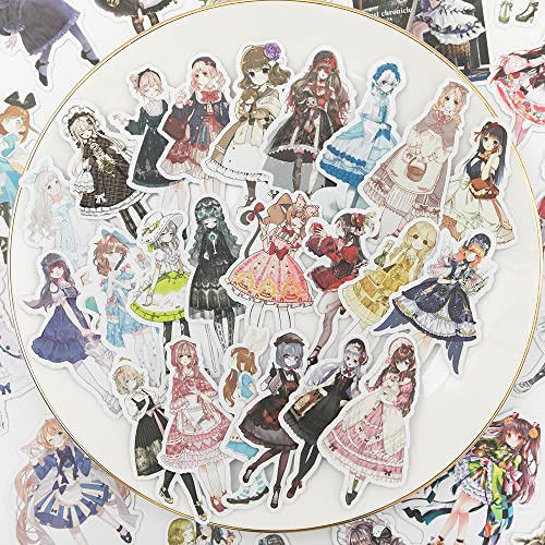 173Pcs Scrapbook Stickers Set - Vintage Lolita Style Girls Kawaii Journal Stickers for Planner DIY Crafts Embellishment Decoration Diary