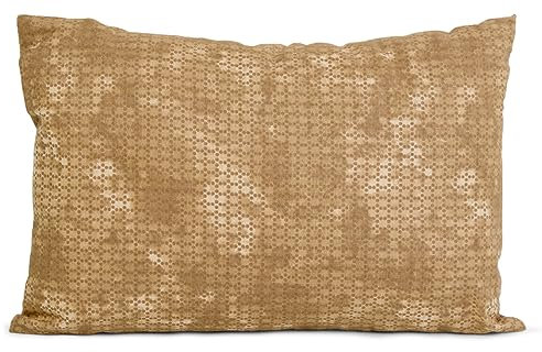 Giraffenland Cuscino profumato alle erbe 30x20cm - fodera interna bio – miscela di 8 erbe aromatiche- Batik-oro
