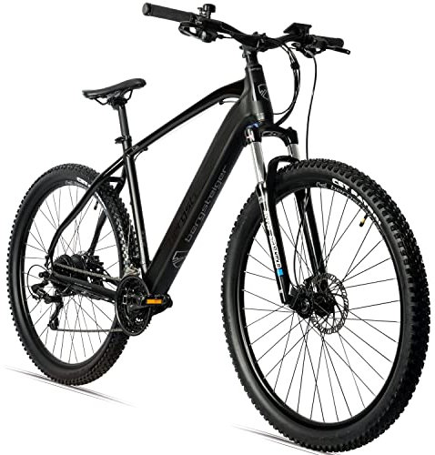 Bergsteiger Cannock 26 Zoll E-Bike mit 250 Watt Motor, Hydraulikbremsen, Aluminium Ebike Mountainbike Herren & Damen, Farbdisplay, Elektrofahrrad mit 24 Gang-Schaltung