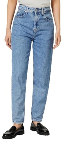 Tommy Jeans Jeans da Donna Mom UHR TPR AI4116 DW0DW21392, Denim (Denim Light), 26W/30L, Denim (Denim Light), 26W x 30L