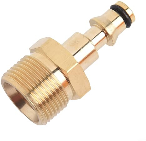 Gold M22 Adapter High Pressure Washer Hose Adapter Pressure Pipe Quick Connector Converter, Solid Brass Construction(For lavor)