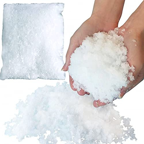 Jonami Neve Istantanea Artificiale Decorazione di Natale, Fiocchi di Neve Magica Decorativi, Neve Artificiale per Interni, Esterni, per Decorazioni Natalizie (160 g - 4 litres)
