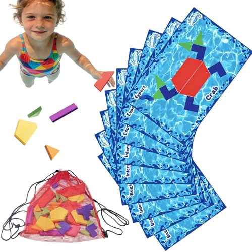 Générique Giochi Di Piscina - Set Giocattoli Immersione ABS Legno Rete 2026 | Attività Acquatiche Allenamento Nuoto Bambino | Giochi Piscina Estate Spiaggia Campeggio Picnic Famiglia Sport Giocoso