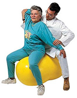 1x Behrend Physio Roll Erdnussball Gymnastikball Doppelball Physioball Fitnessball, 40cm, rot