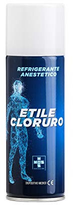 Olcelli Farmaceutici Ghiaccio Spray Etile Cloruro Refrigerante Anestetico, 175 ml