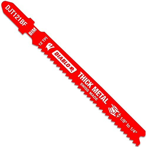 Diablo Bi-Metal Jig Saw Blades - 3-5/8 Length, 12 TPI, 5-Pack