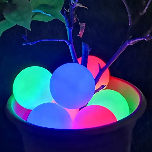 Lumière de Spa à LED, Lumière de Piscine Flottante Étanche IP68, Lumières de Baignoire à Couleur Changeante, Cadeau de Boule pour Enfants Amoureux Anniversaire de la Famille-2pcs