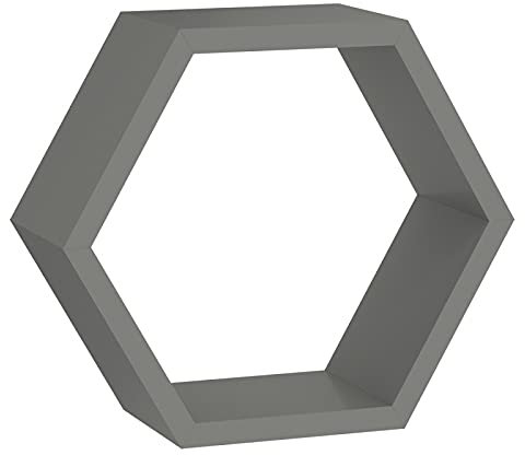 Velano - Modulfächer Wandregal Komplettset, Schweberegal, Hängeregal, Regalsysteme - 1 Stück, 30x26x11.5x1.8 cm, Grau - Regale für Küche, Badezimmer, Wohnzimmer, Schlafzimmer - FHS 300
