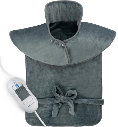 ProfiCare® Heizkissen Nacken Schulter Rücken | Nackenheizkissen mit Schnellaufheizung | langanhaltende & großflächige Wärmeverteilung | Sicherheitsabschaltung | 3 Temperaturstufen | PC-RNH 3107