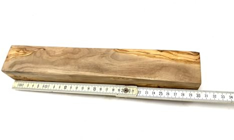 D.O.M. Rohholz Olivenholz Kanteln Verschiedene Abmessungen (50 x 50 x 300 mm)