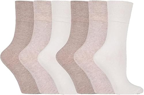 Calcetín diabético ITRAT para mujer - Parte superior ancha no elástica de tipo panal de miel, suave, con puño en el tobillo, agarre ancho, apto para edema, no atado, circulatorio, para pies y piernas