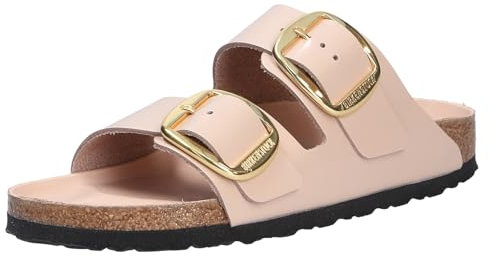 Birkenstock Arizona Big Buckle Graceful Pearl White Birko Flor, Unisex-Erwachsene Hausschuhe, Beige, 36 EU, beige, 36.5 EU