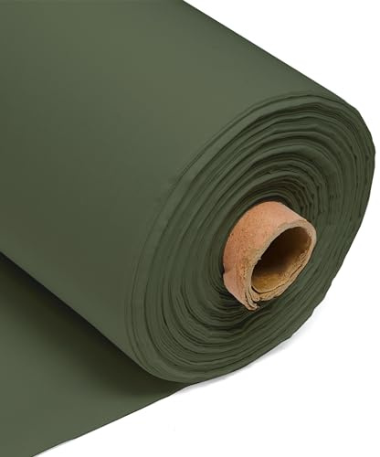 Tela lisa 100% algodón color oliva – 152 cm de ancho 150GSM Material - Costura, confección, acolchado, forros de cortina, fundas de almohada y bolsos de CRAFT Queen LTD - 1 metro