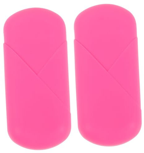 NIYANGLE 2pcs Box Silicone Storage Organizer Compact and Portable Period Box Carrying Case for Travel