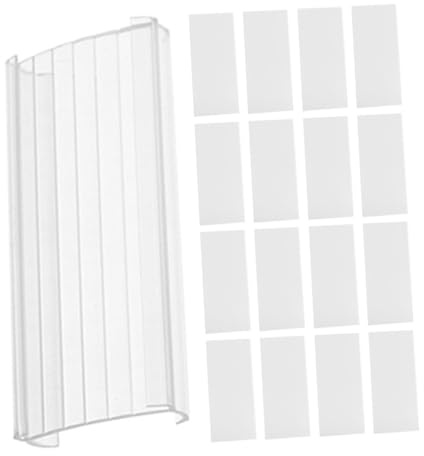 UKCOCO 20pièces Support Étiquette De Rayon Transparent Curvé Pvc Pour Affichage De Prix Commerce De Détail Porte-signaux Résistant Et Réutilisable
