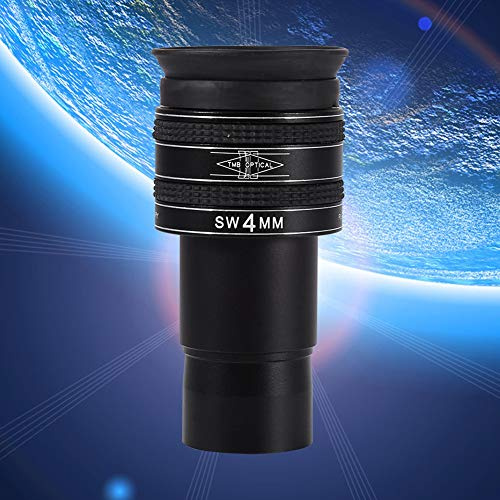 KIMISS Ocular Planetario Telescopio Accesorio High Performance 4 Mm 1.25 Pulgadas 58 Grados Ocular de Gran Angular para Entusiastas de la Astronomía Negro