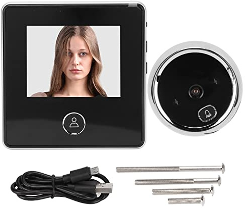 Fauitay 2.8in Smart Electronic Door Viewer Peephole Camera Digital Door Viewer with 90 Wide Angle Infrared Night 800mAh Battery for Home Hotel Apartment