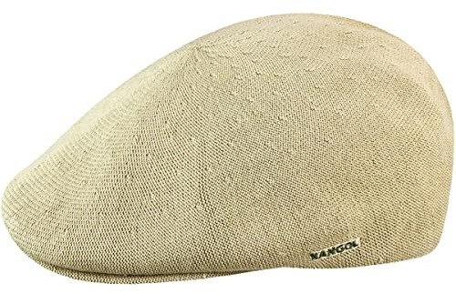 Kangol Bambu Flat Cap 507 Damer/Herrar - fiber keps med skärm Sommar Vår-sommar - M (56-57 cm) beige
