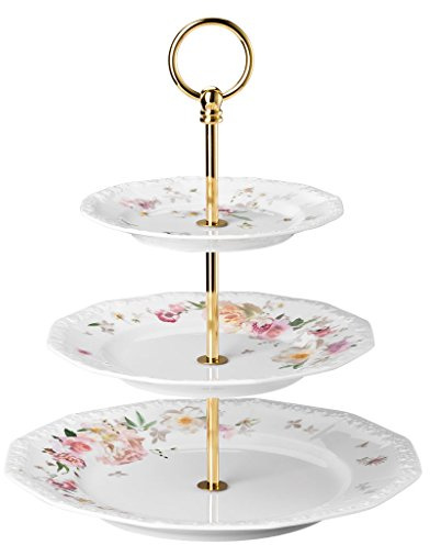 Rosenthal 10430-407165-25300 Maria Pink Rose Etagere, 17-21 - 26 cm