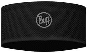 BUFF®| Cinta Fastwick Hombre Mujer Adulto Comoda, Proteccion UPF50, Deporte, Elastica, Material Reciclado, Calidad, Regula Temperatura, Talla Única, Negro
