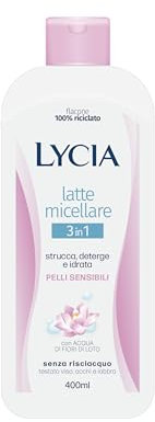 Lycia - Latte Detergente Viso Micellare 3 in 1 Pelli Sensibili 400 ml