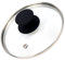 HEVSTIL Universal Lid for Pots, Pans and Skillets, 6.5inch /17cm Clear Glass Pot Lid with Heat Resistant Silicone Handle