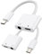 iPhone 15 Pro Max USB C Klinke Adapter 2in1(2 Pack) Aux ladegerät Stecker 3.5mm Kopfhörer auf Type-c Ladekabel Splitter kompatibel für Sumsung Huawei Xiaomi Apple Plus iPad 10、Air4/5、Mini6、3.5+t