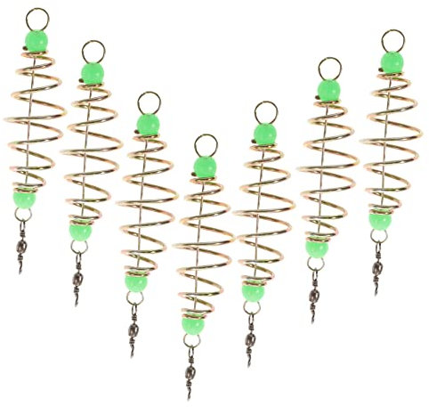 YARNOW 24pcs Olive Shape Spring Fish Bait Cage Night Glow Fishing Accessories Sturdy Feeder Holder for Anglers for Carp Fishing