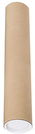 Tubo lungo in cartone con tappi, per spedizioni, pittura, documenti, 60 cm