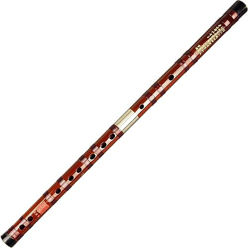 OWIEN Flauto in bambù professionale, strumento musicale di alta qualità, per principianti, flauto in bambù amaro (C)