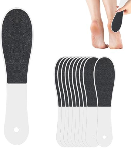 Xanthelle Éliminateur de Callosités Pieds, 10 Pièces Lime à Pieds et Éliminateur de Callosités, Râpe à Callosités Double Face, Outil de Pédicure pour Peau Morte, Soins des Pieds