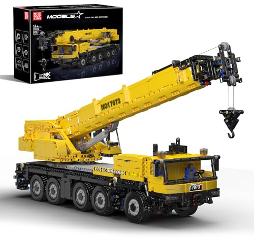 Mould King 17073 Modèle de Grue télécommandée, 3218 pièces kit de Construction Grue Lourde Jouet, pour Adultes/Adolescents à partir de 14 Ans