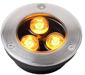 Luci da Esterno,Lampada da Pavimento da Incasso Impermeabile IP67,Luce da Prato Rotonda AC85-265V,faretto da Incasso Ultrasottile per Illuminazione di vialetti,patii e vialetti