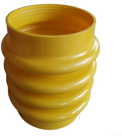 UrbanHui Soffietto giallo per costipatore Wacker BS600 BS700, diametro interno 170 mm, altezza 260 mm, accessorio di ricambio per manutenzione macchine edili