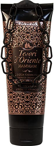 Tesori d'Oriente - Doccia Crema Hammam con Olio di Argan, dalle Note di Fiori d'Arancio, Deterge la Pelle e Dona Nutrizione, 250ml