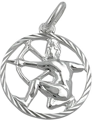 Anhänger 15mm Sternzeichen Schütze Silber 925
