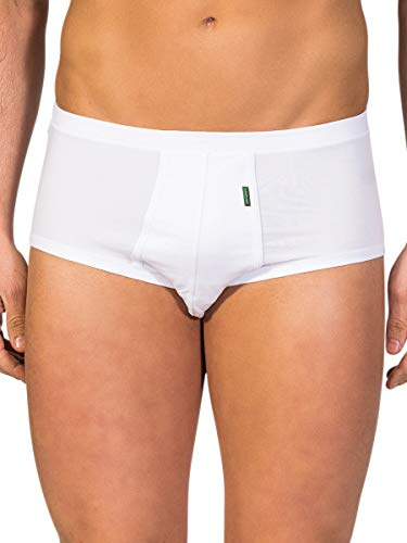 ZD ZERO DEFECTS | Slip Abierto Senior Elegante | Algodón Suave y Confortable | Talla: XL - Color: Blanco