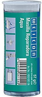 WEICON Masilla Reparadora Aqua | 57 g | De 2 componentes | Sistema de resina epoxi para aplicaciones bajo agua