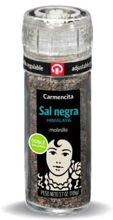 CARMENCITA Moulin à poivre noir en grain (pack de 6 x 50 g)
