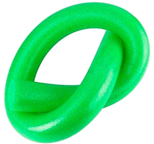 Acan Tradineur - Churro per nuoto, galleggiante in schiuma, bastone galleggiante, tubo in schiuma, per piscina, spaghetti in schiuma, 6,5 x 150 cm, colore: verde