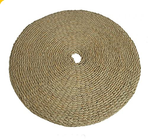 Mugar- Alfombras Artesanales Redondas Tejidas con Fibras Naturales- Dos Modelos Distintos y Cuatros Medidas Disponibles (Trenzada, Diámetro 180 cm)
