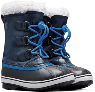 Sorel Yoot Pac Nylon WP, Stivali da Neve Impermeabili Unisex - Bambini e ragazzi, Blu (Collegiate Navy/Super Blue 111), 31 EU